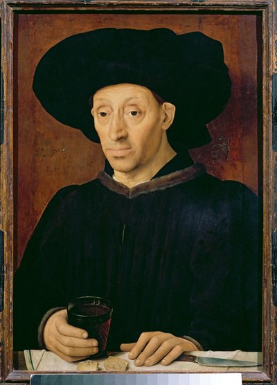 Man with a Glass of Wine by Portuguese School